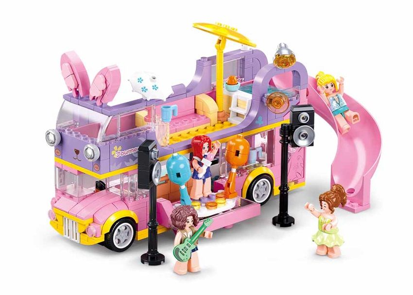 Sluban Girl's Dream | Set constructie Vehicul Muzical | 412 Piese